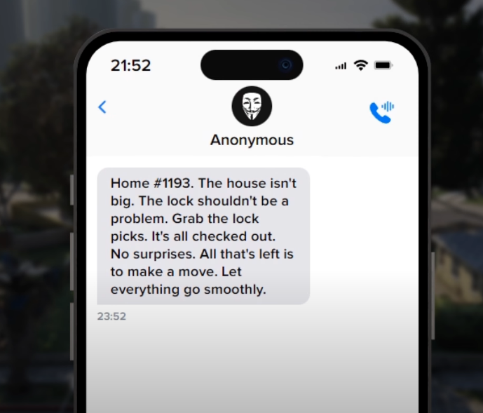 Wiadomość / zlecenie na dom